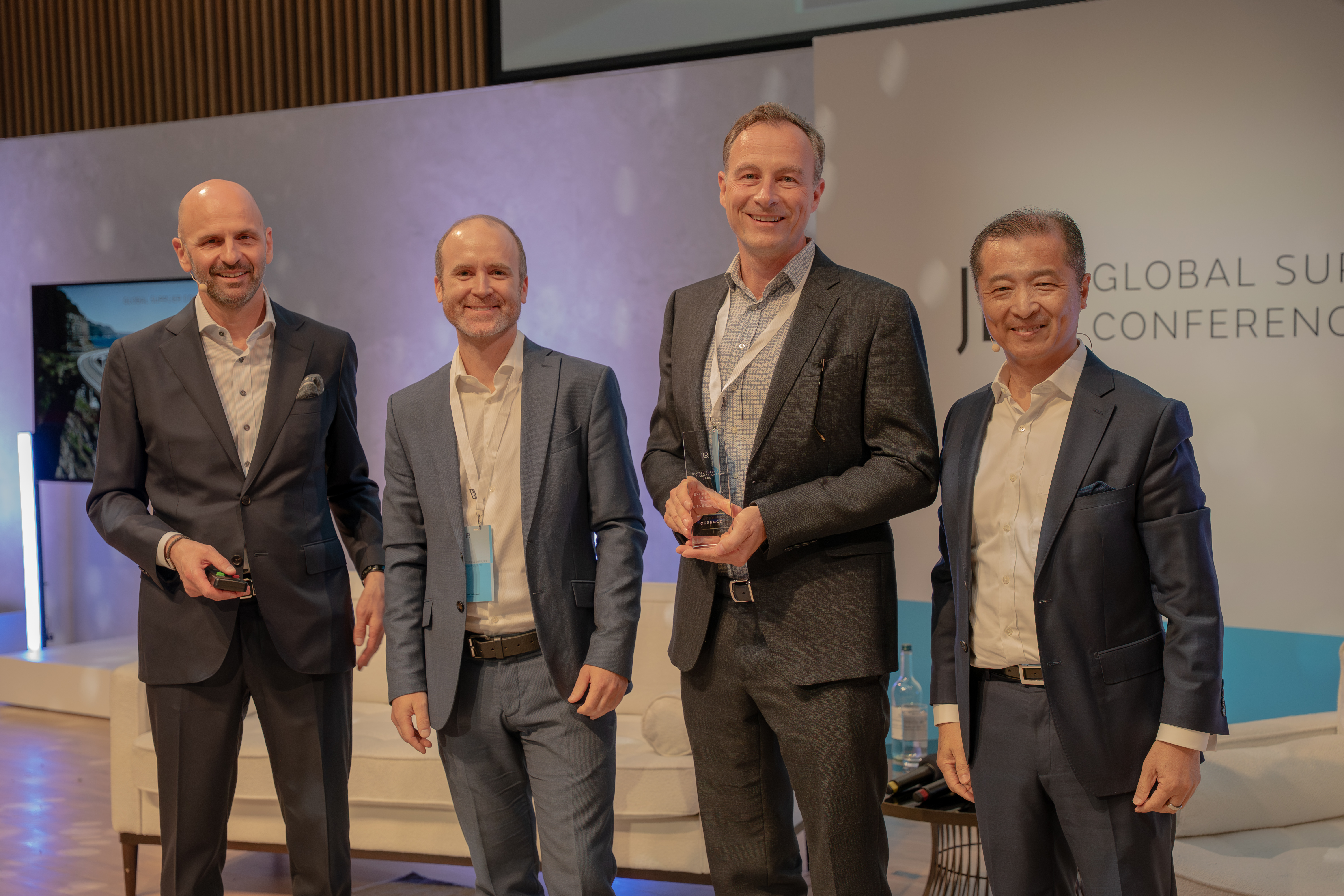 JLR and Cerence AI Executives at Award Ceremony 1