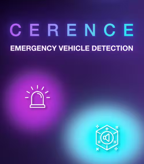 Cerence Emergency Vehicle Detection